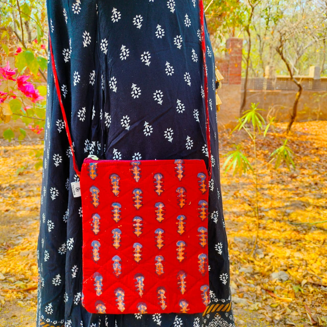 Hand Block Printed Sling Bag